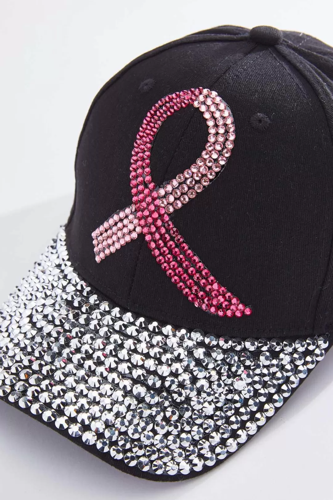 Cato Hats & Hair | Rhinestone Ribbon Bling Baseball Hat