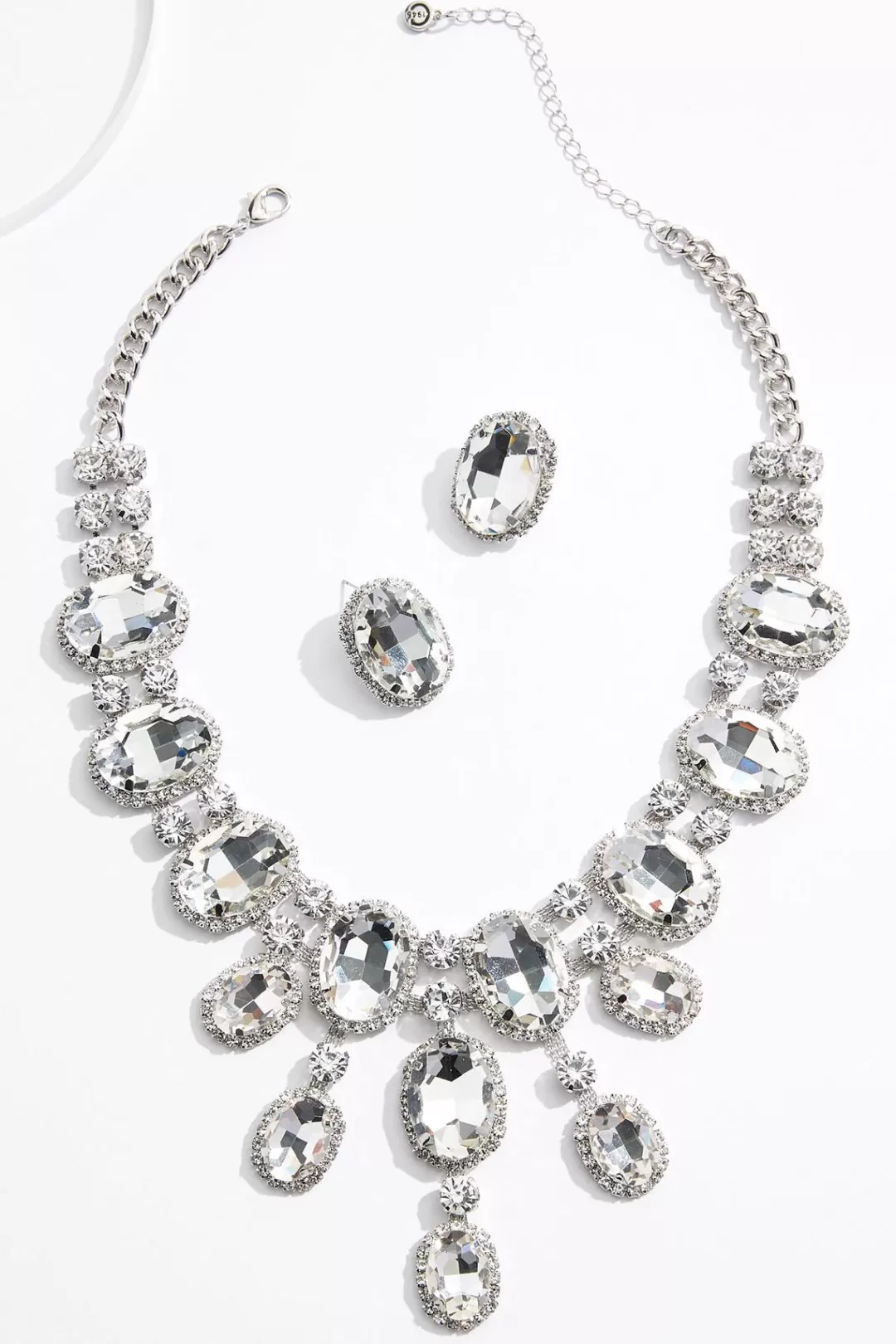 Cato Sets | Necklaces | Rhinestone Statement Necklace Set