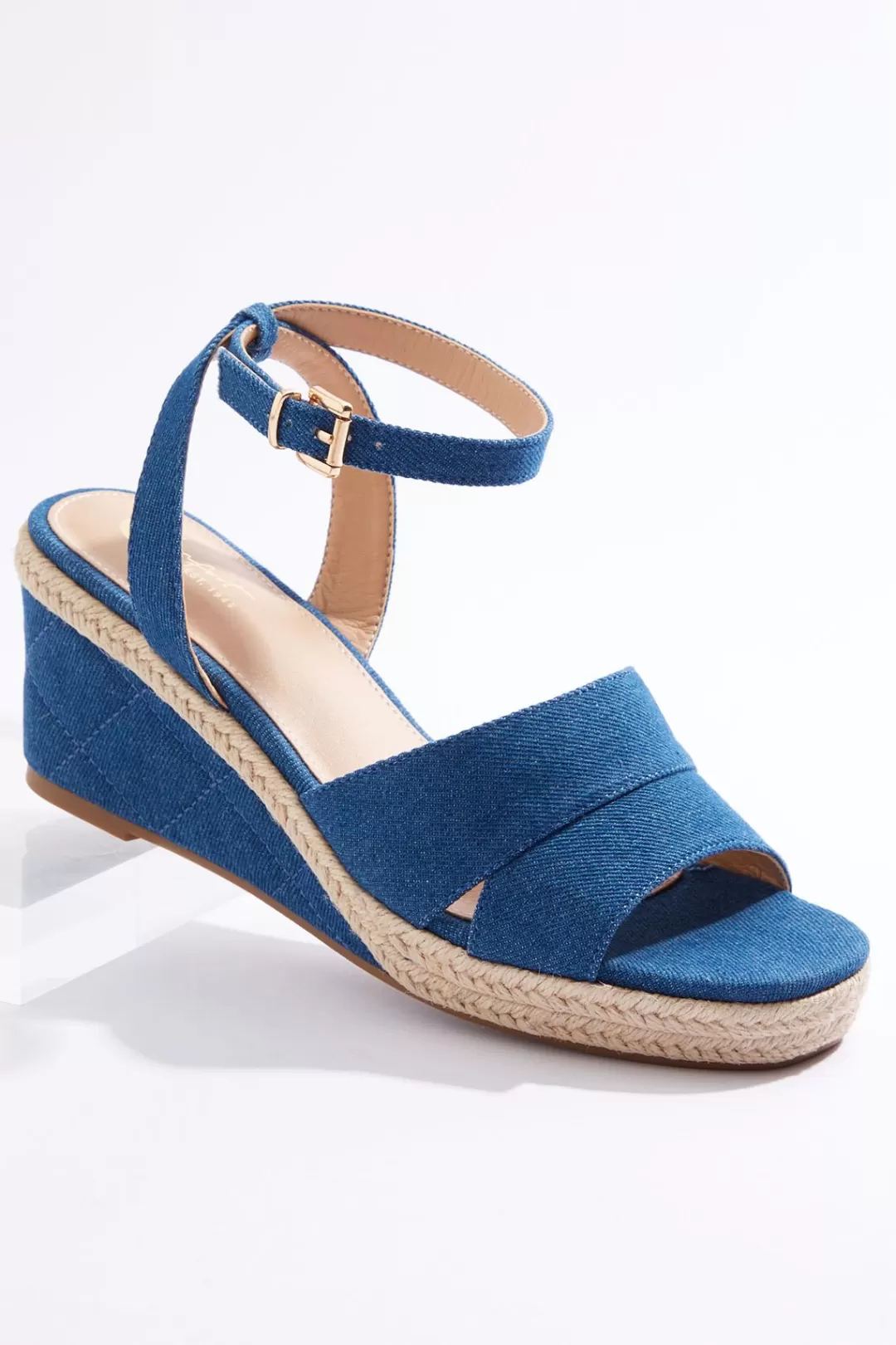 Cato Sandals | Rope Trim Wedge Sandals