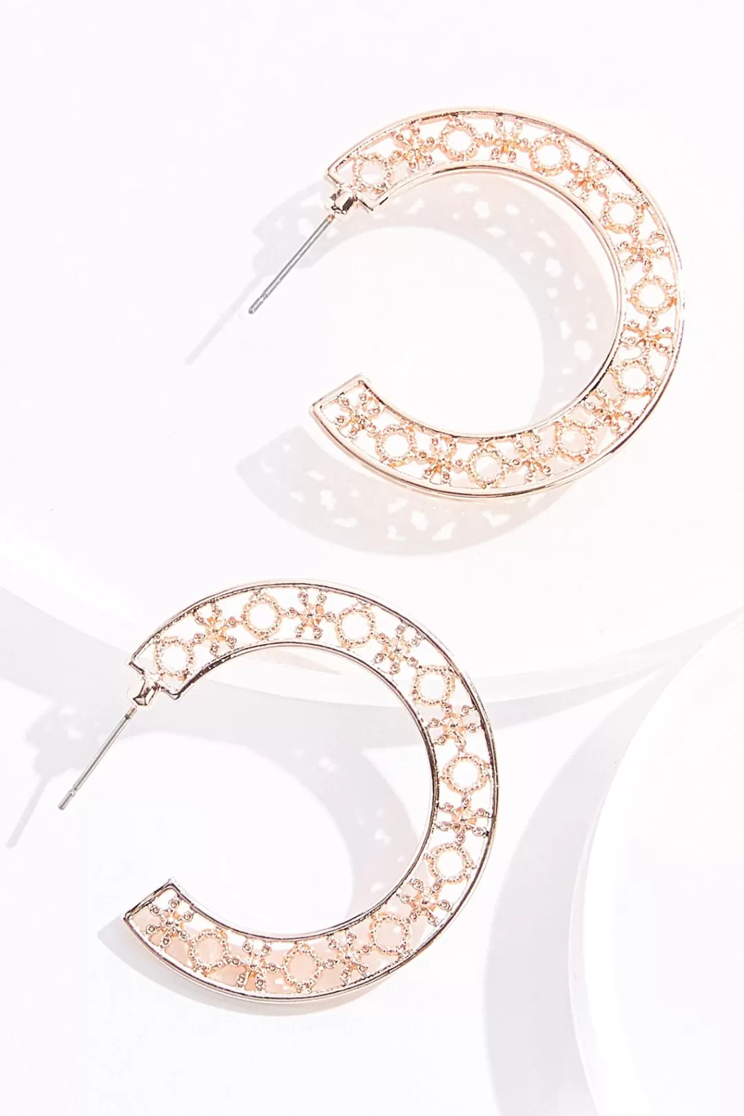 Cato Earrings | Detailed Hoop Earrings