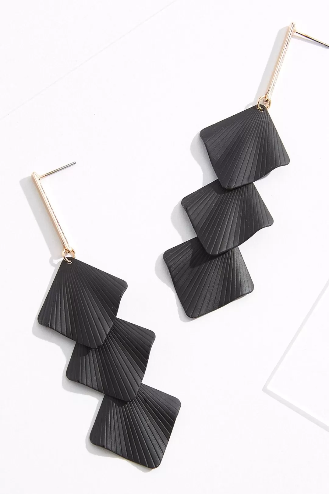 Cato Earrings | Rubber Diamond Linear Earrings