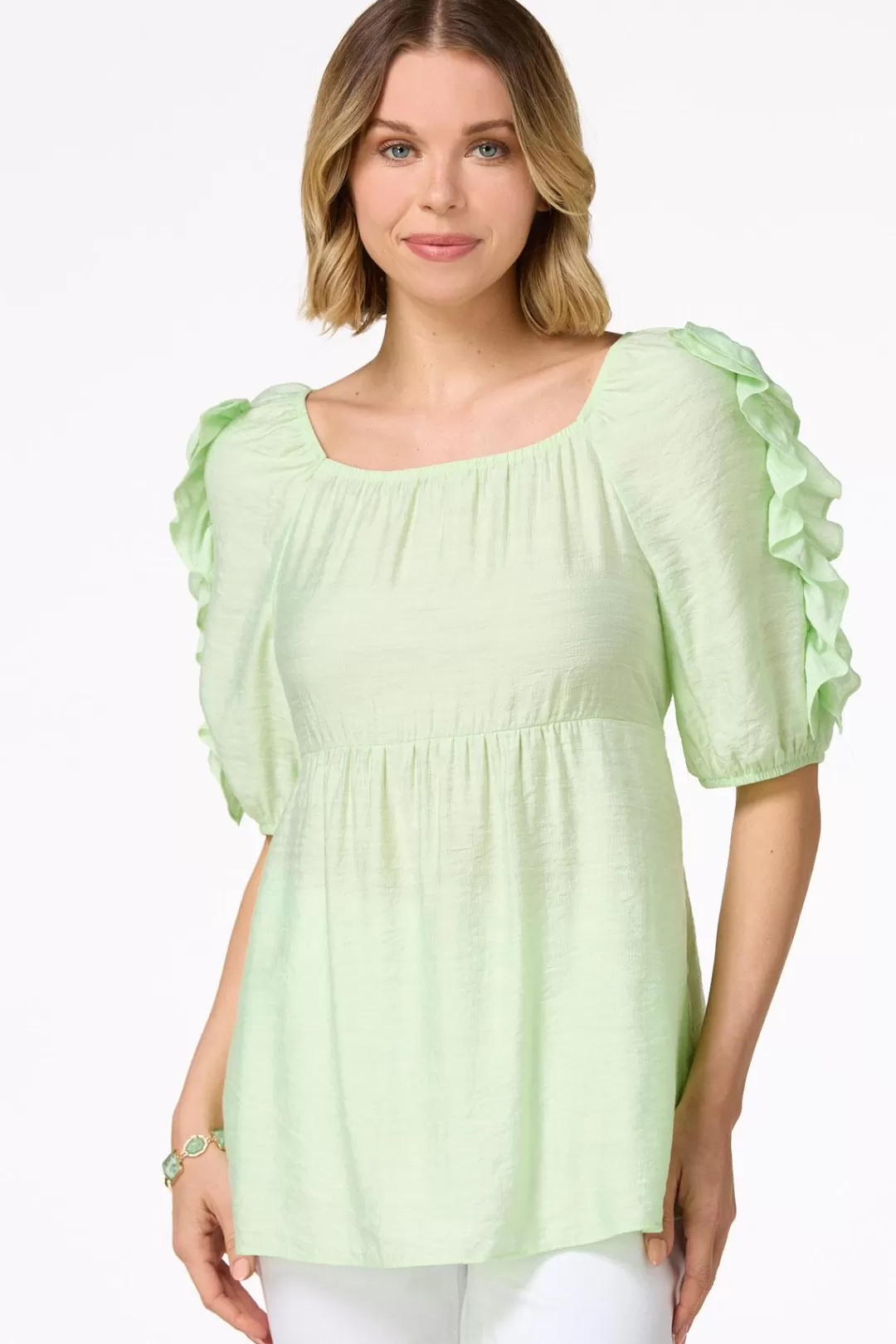 Cato Tops | Ruffled Babydoll Top