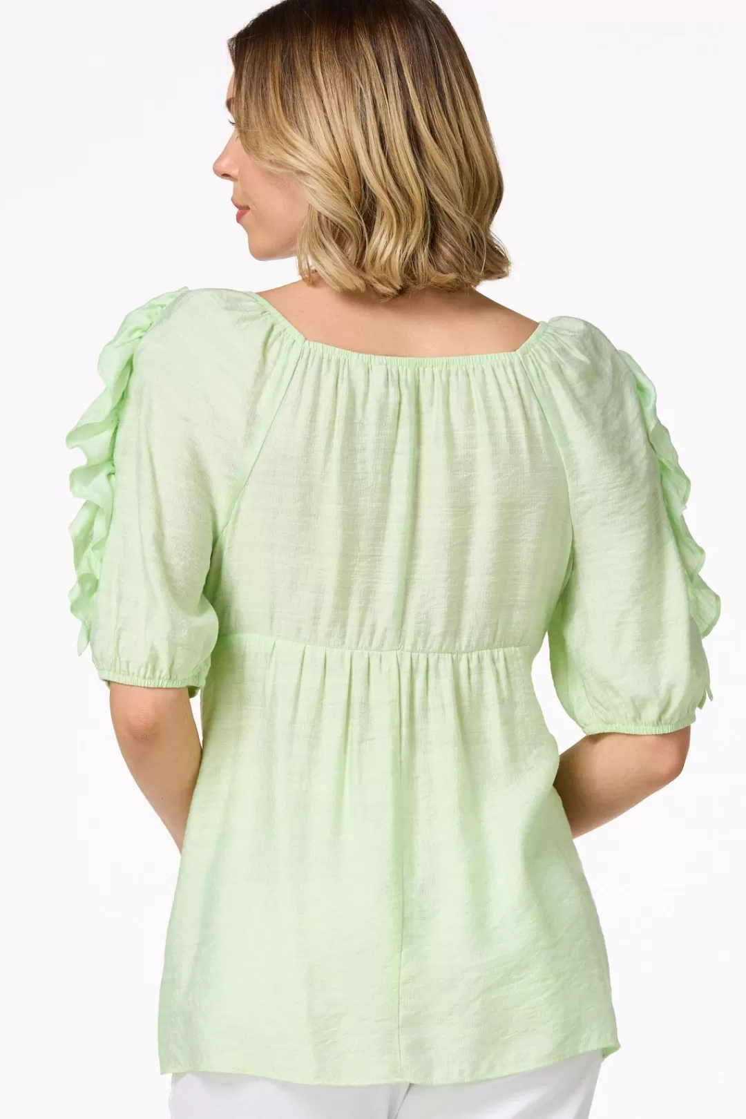 Cato Tops | Ruffled Babydoll Top