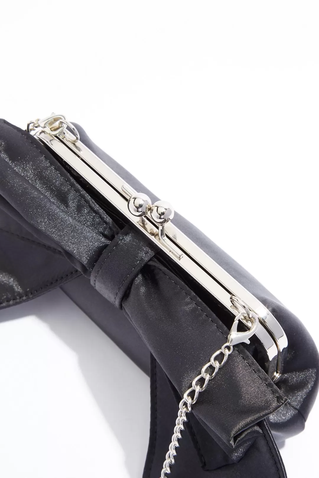 Cato Handbags | Sateen Bow Clutch