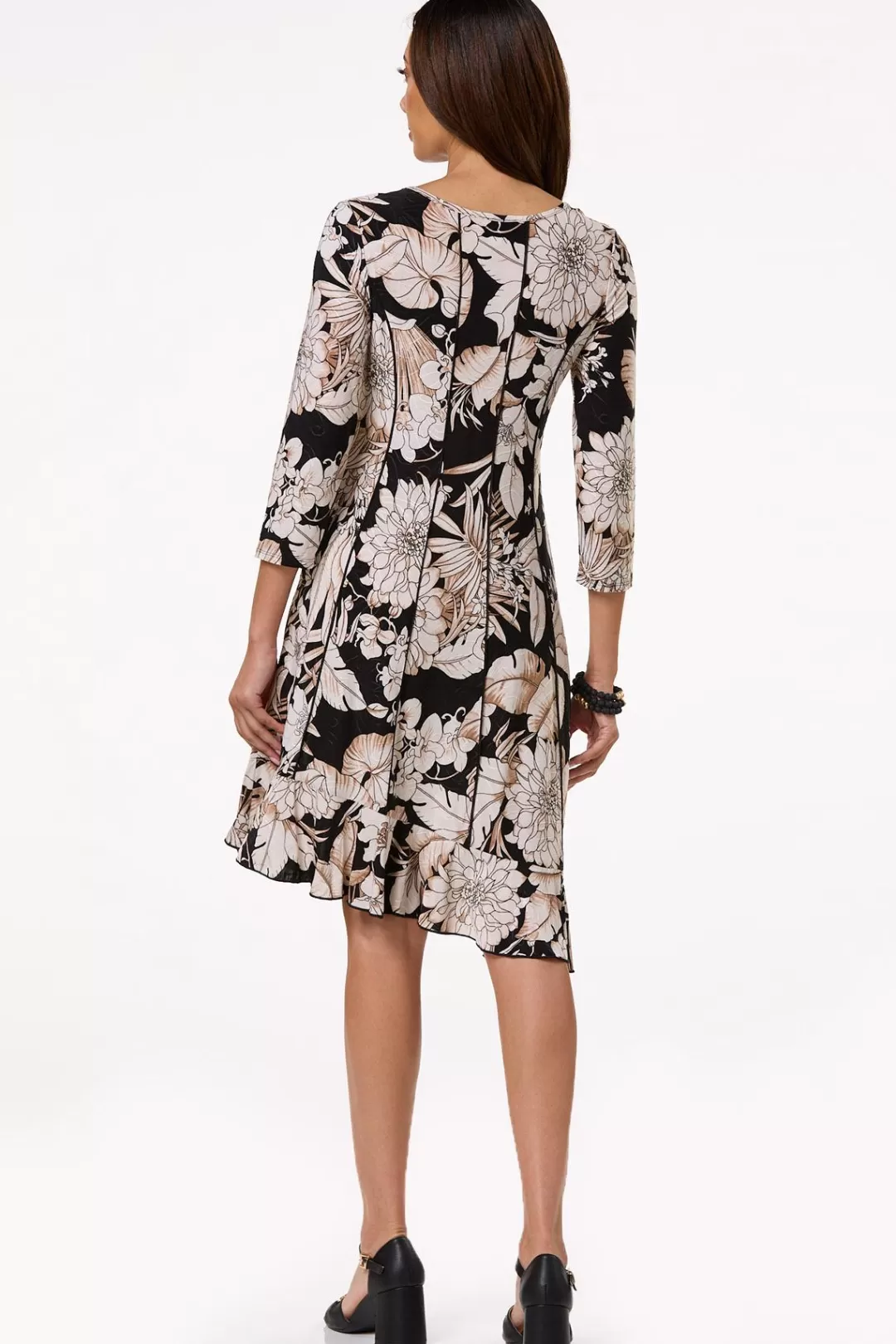 Cato Dresses | Seamed Floral Dress