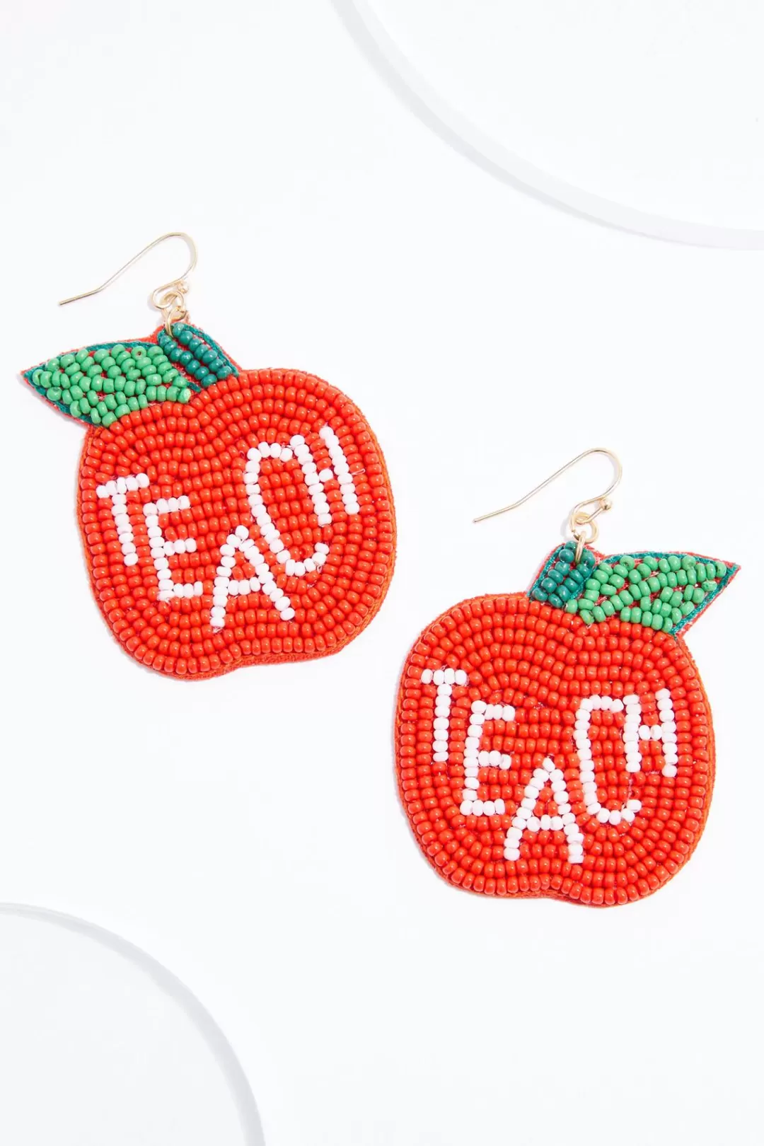 Cato Earrings | Seed Bead Teach Apple Earrings