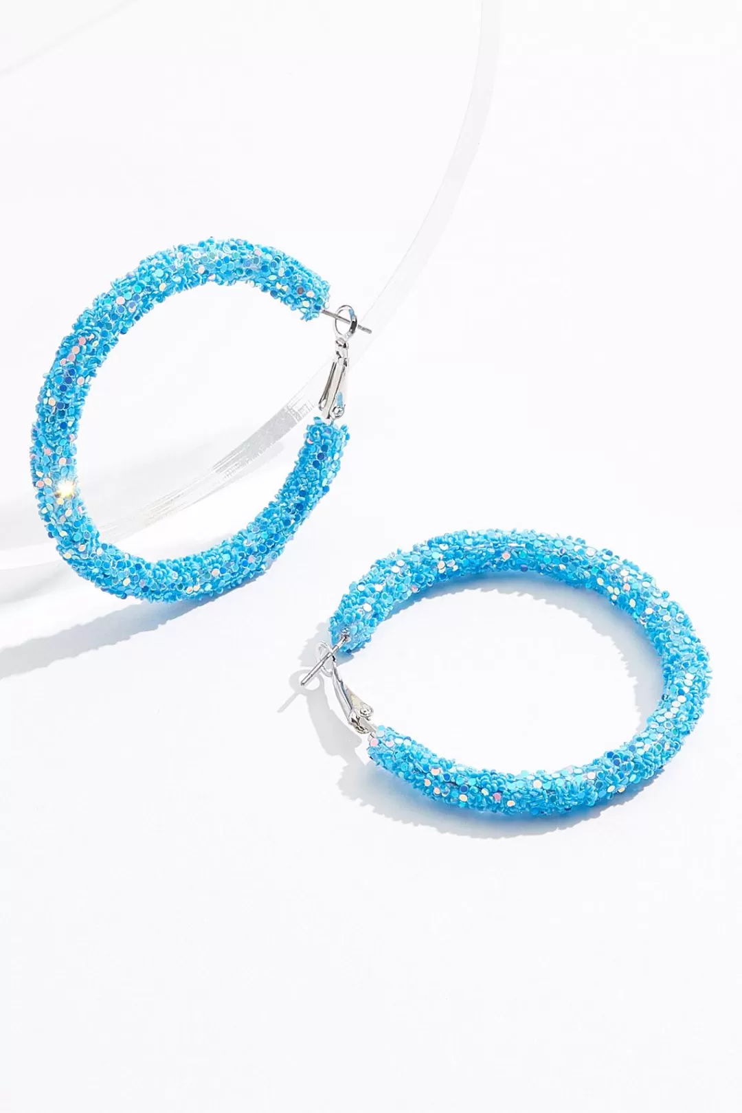 Cato Earrings | Sequin Hoop Earrings