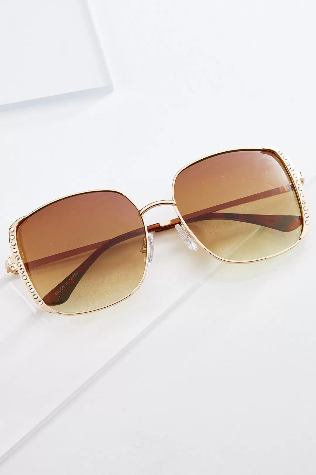 Cato Sunglasses | Side Embellished Square Sunglasses