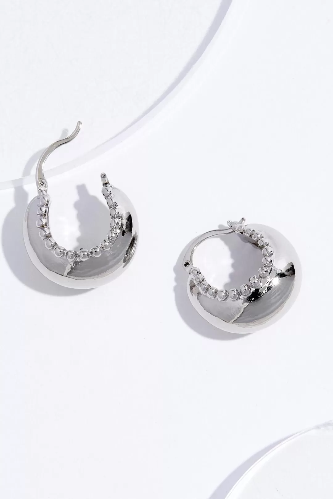 Cato Earrings | Small Bubble Hoop Earrings