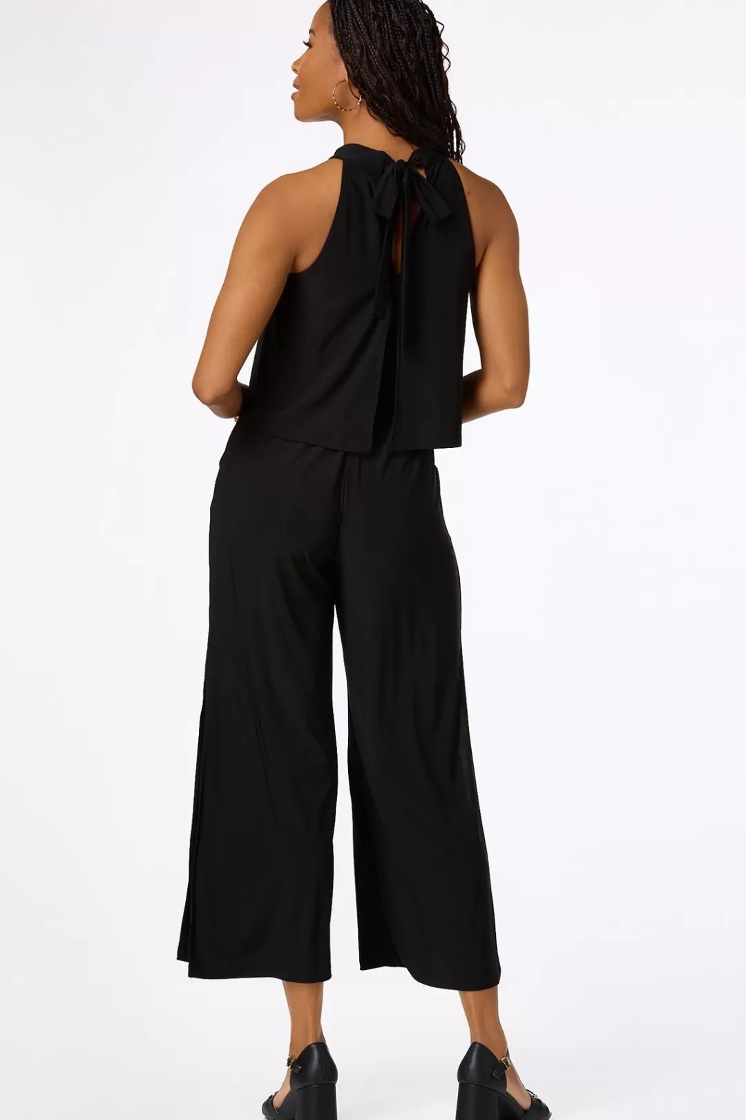 Cato Dresses | Solid Layered Panel Jumpsuit