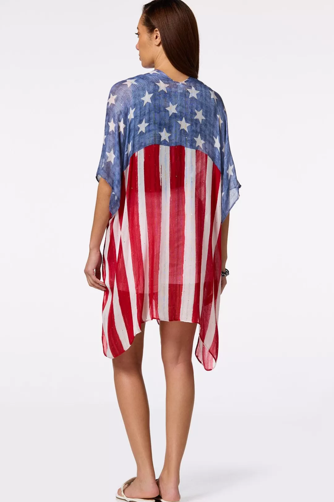 Cato Cover Ups | Tops | Stars And Stripes Kimono