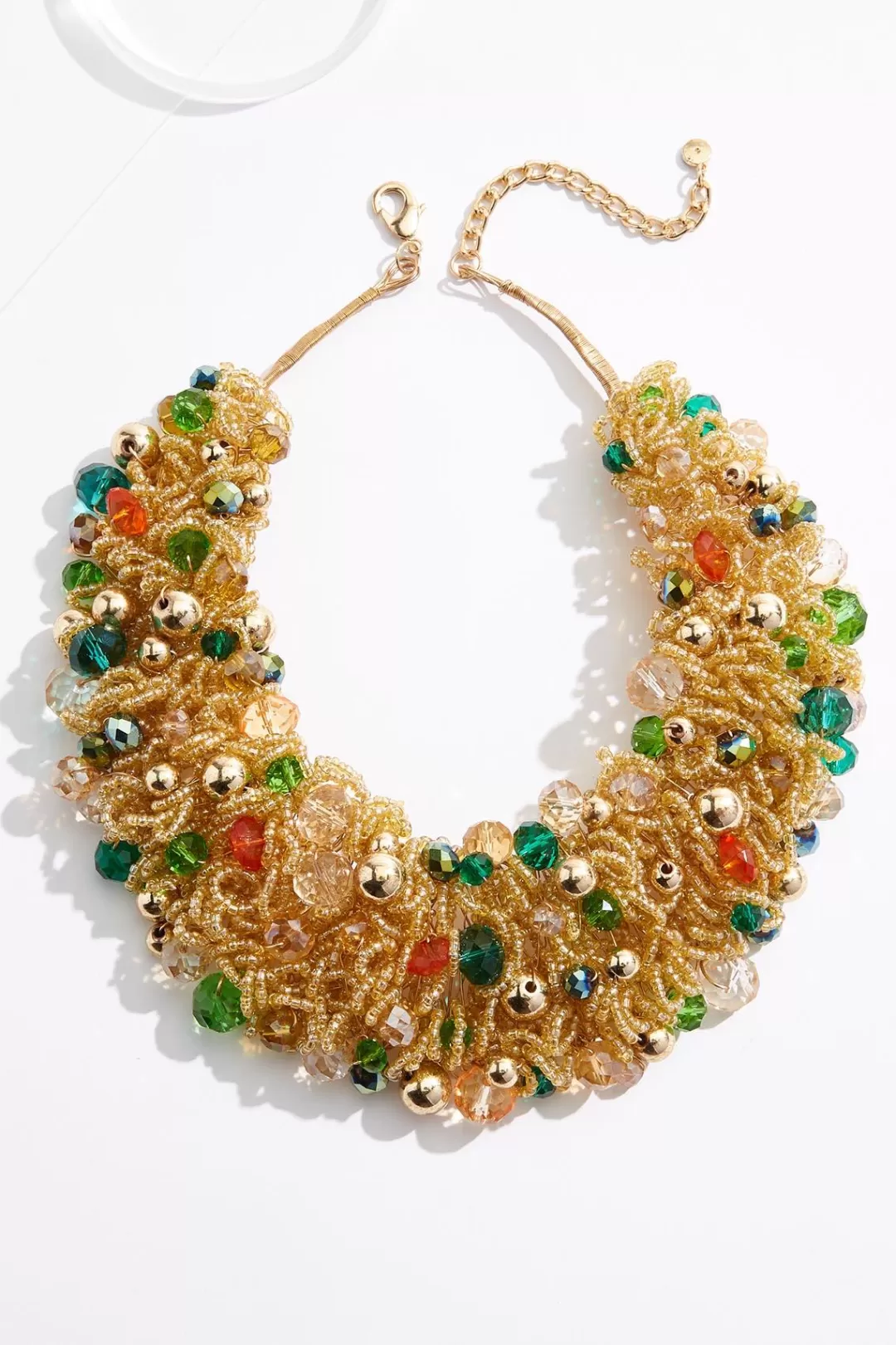 Cato Necklaces | Statement Glass Bead Bib Necklace