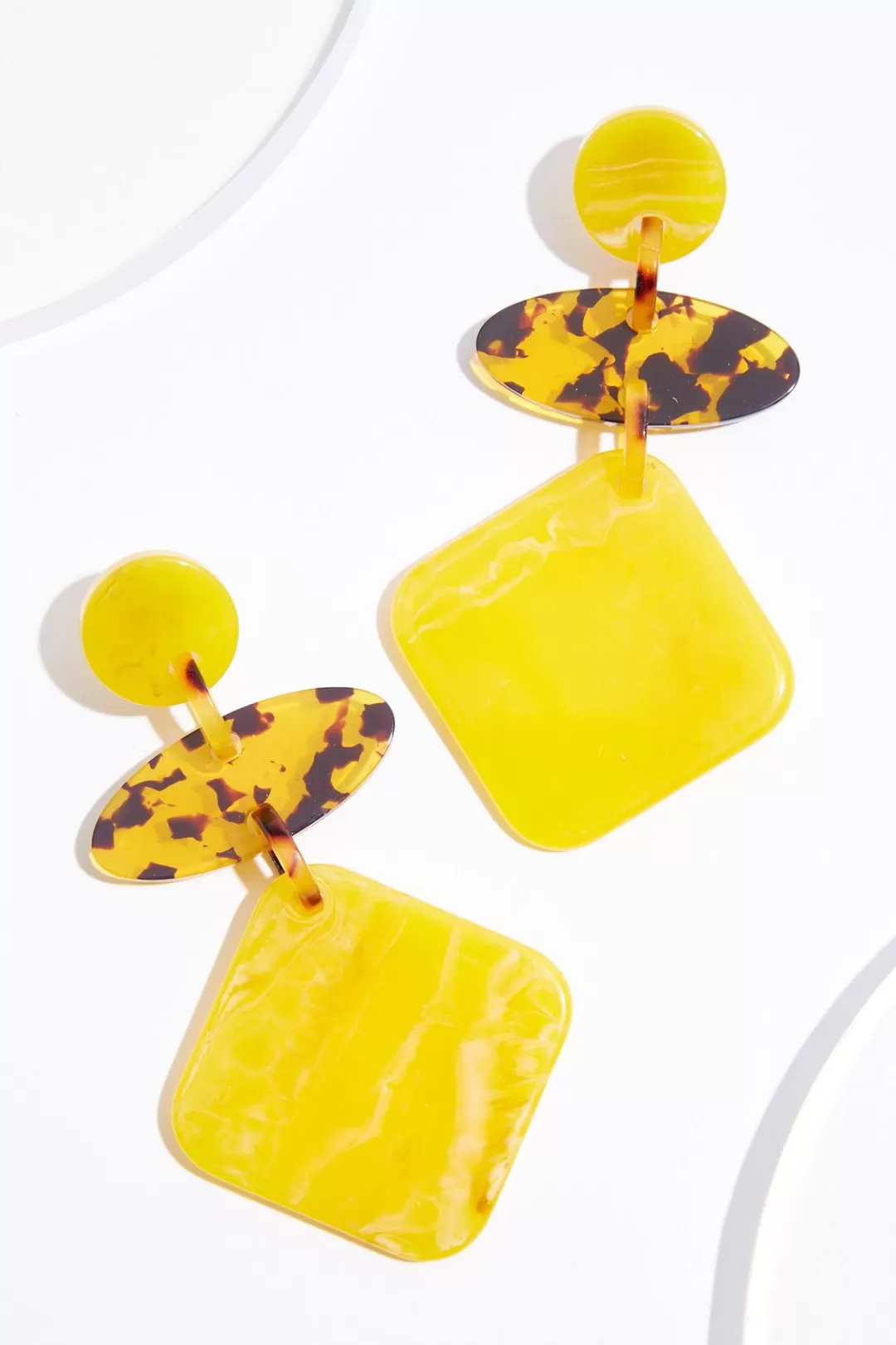 Cato Earrings | Statement Lucite Shape Earrings