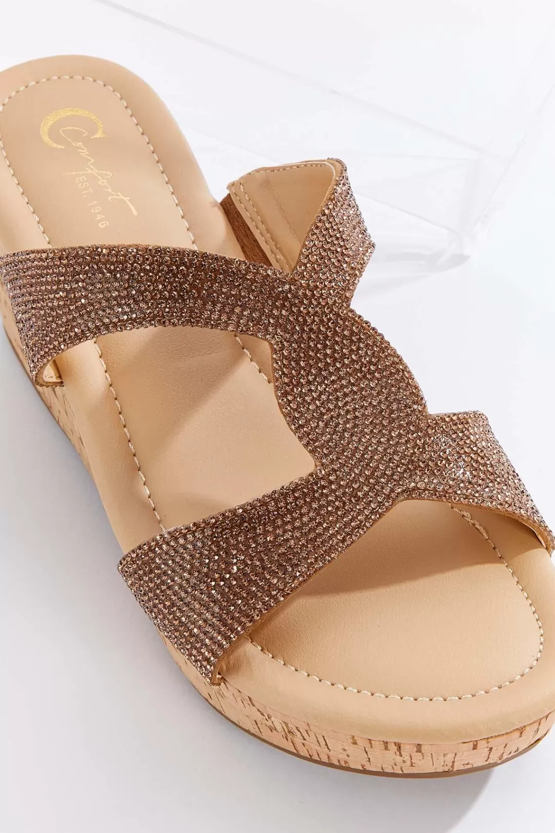 Cato Sandals | Stone Twist Cork Wedges