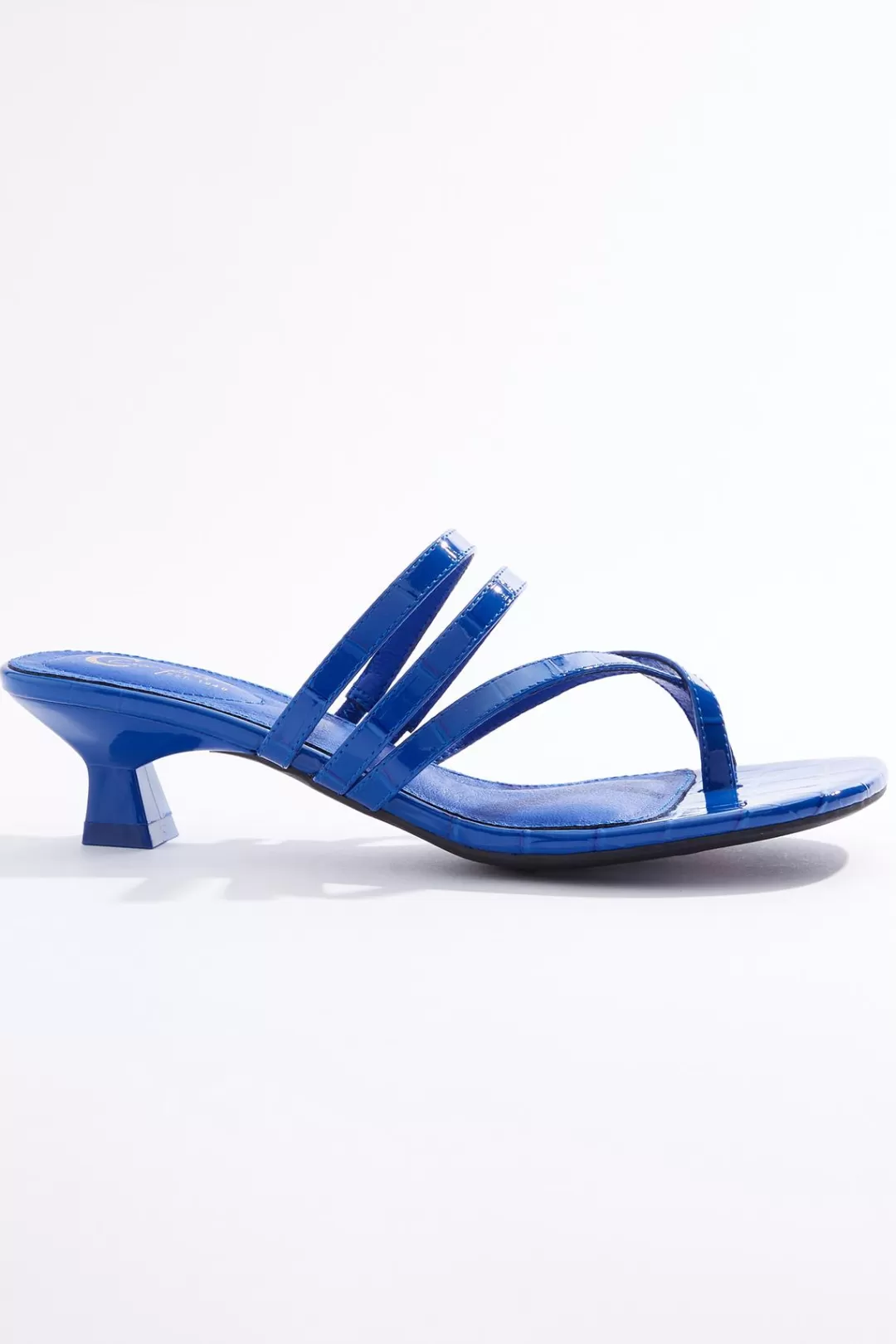 Cato Sandals | Heels | Strappy Toe Loop Low Heel Sandals