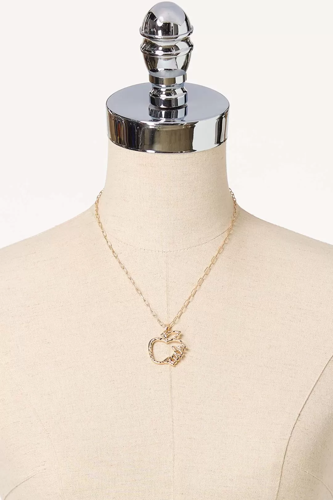 Cato Necklaces | Teach Apple Pendant Necklace