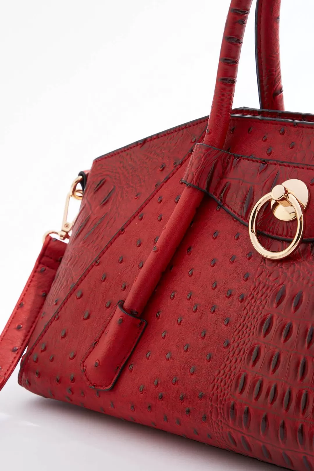 Cato Handbags | Textured Angular Satchel