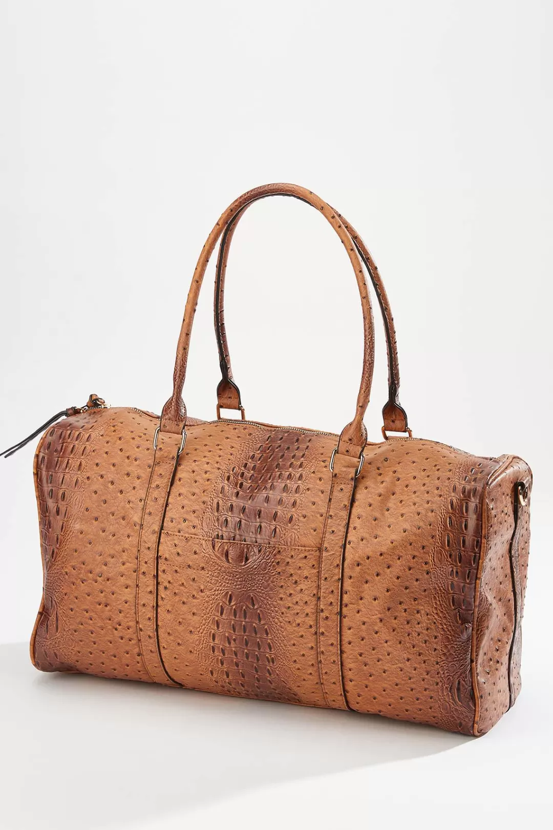 Cato Handbags | Textured Faux Leather Duffle Bag