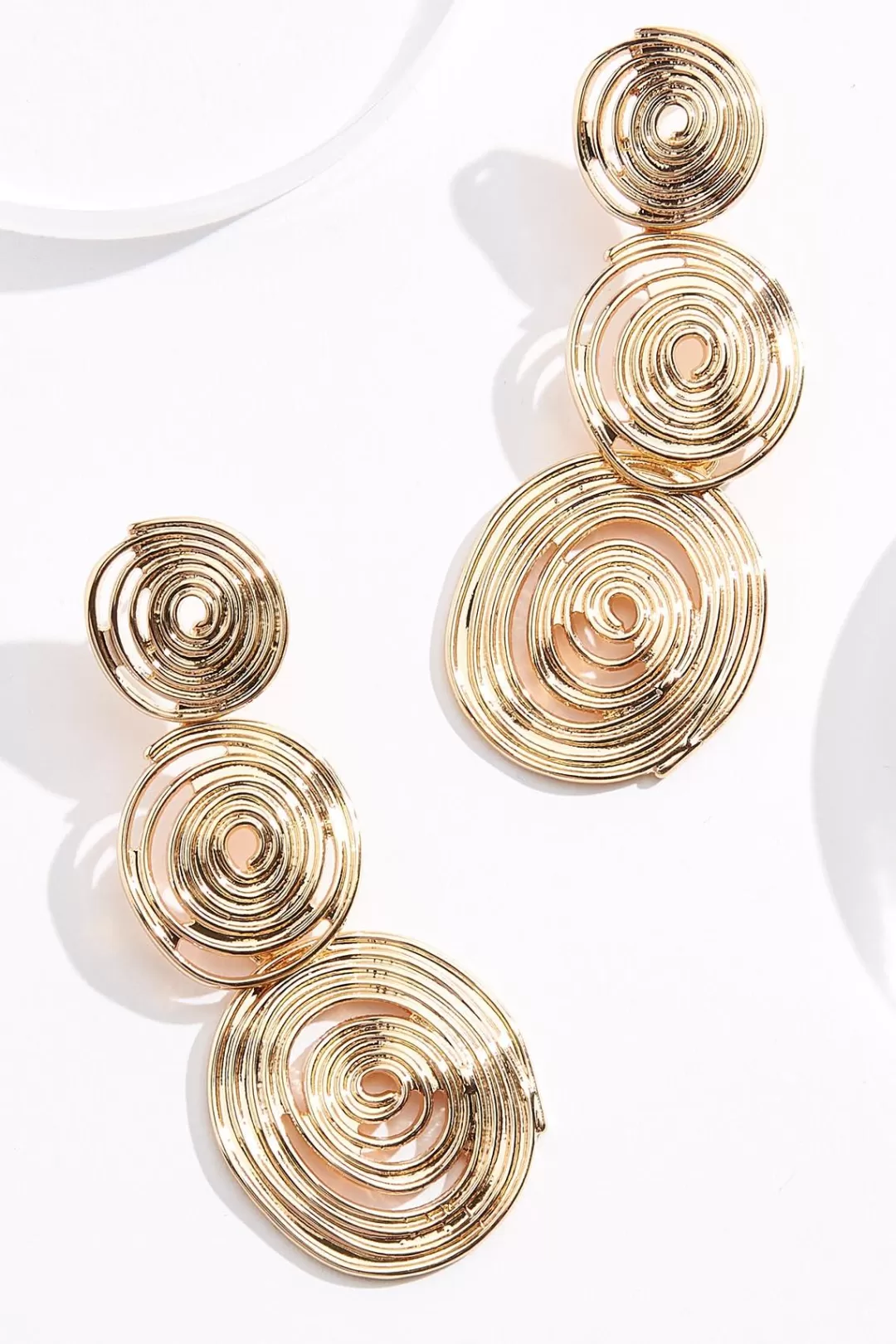 Cato Earrings | Tiered Spiral Earrings