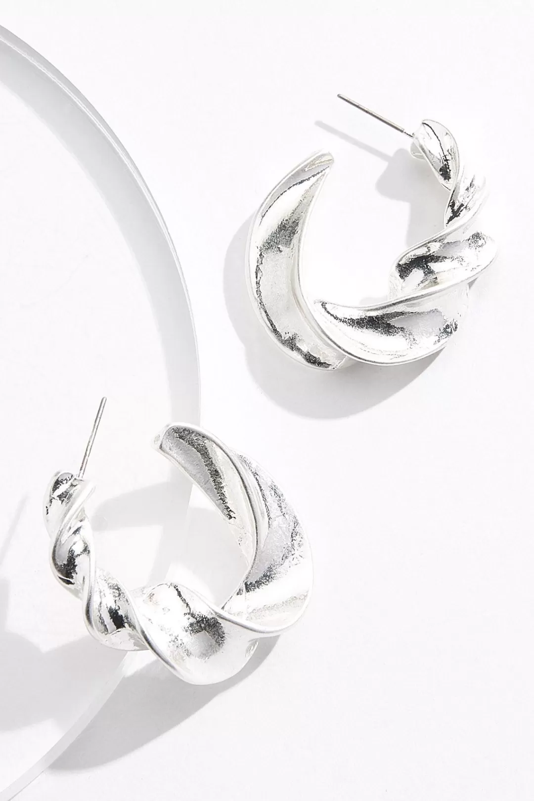 Cato Earrings | Twisted Hoop Earrings