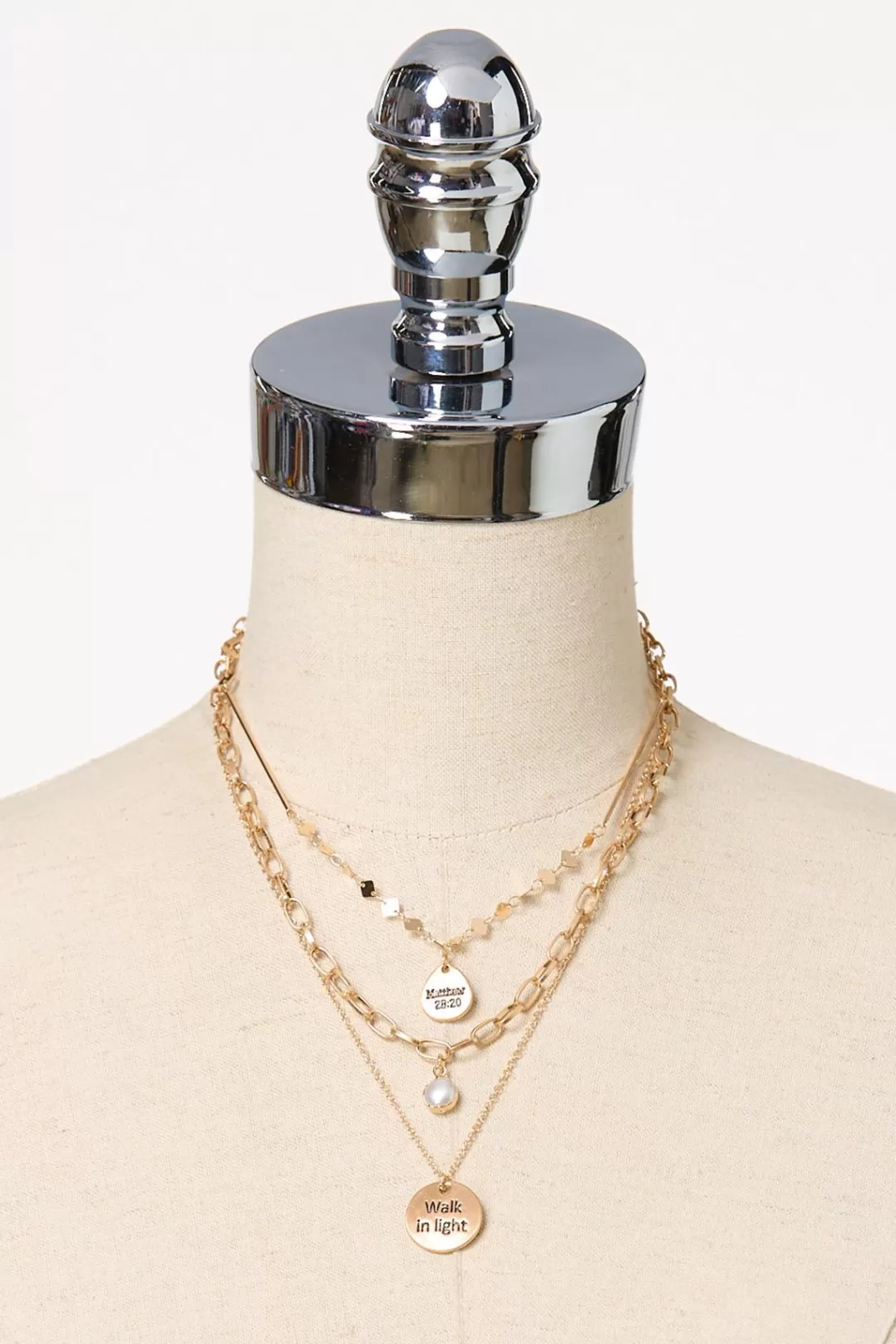 Cato Inspirational | Necklaces | Walk In Light Layered Necklace