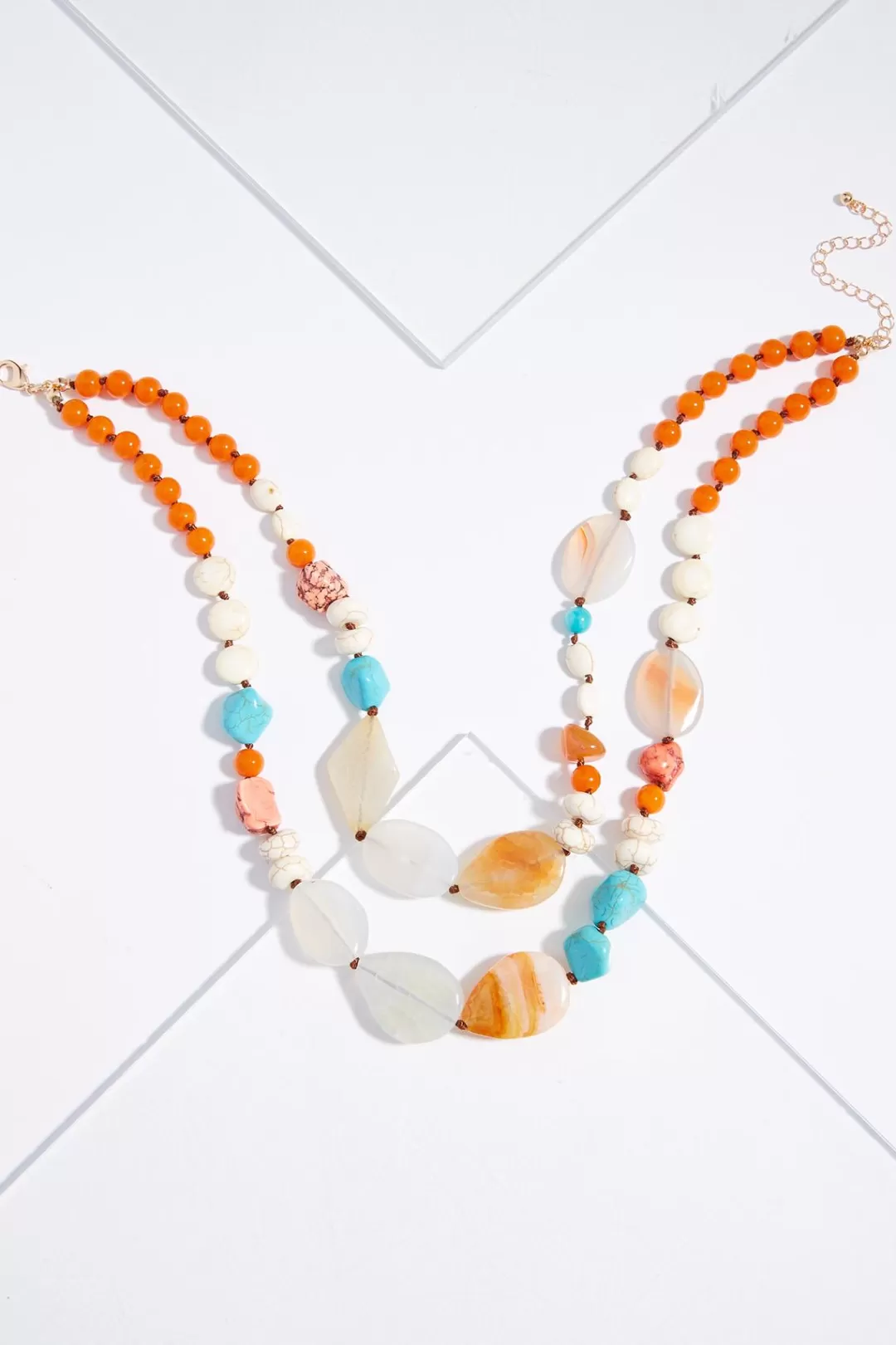 Cato Necklaces | Western Stones Layered Necklace