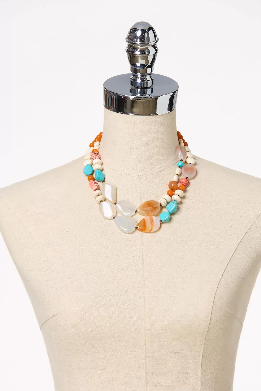 Cato Necklaces | Western Stones Layered Necklace