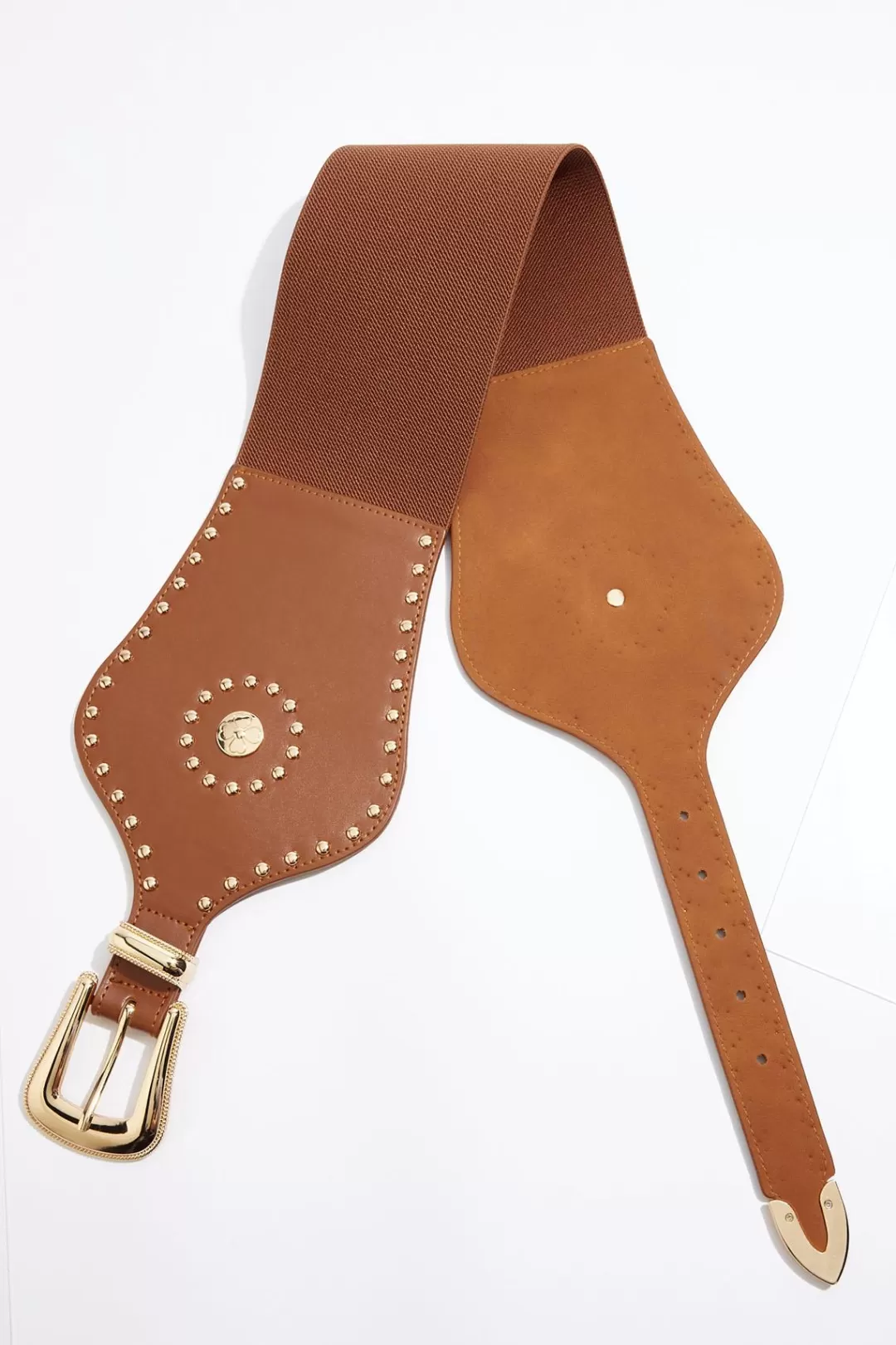 Cato Belts | Western Stud Oversized Buckle Belt