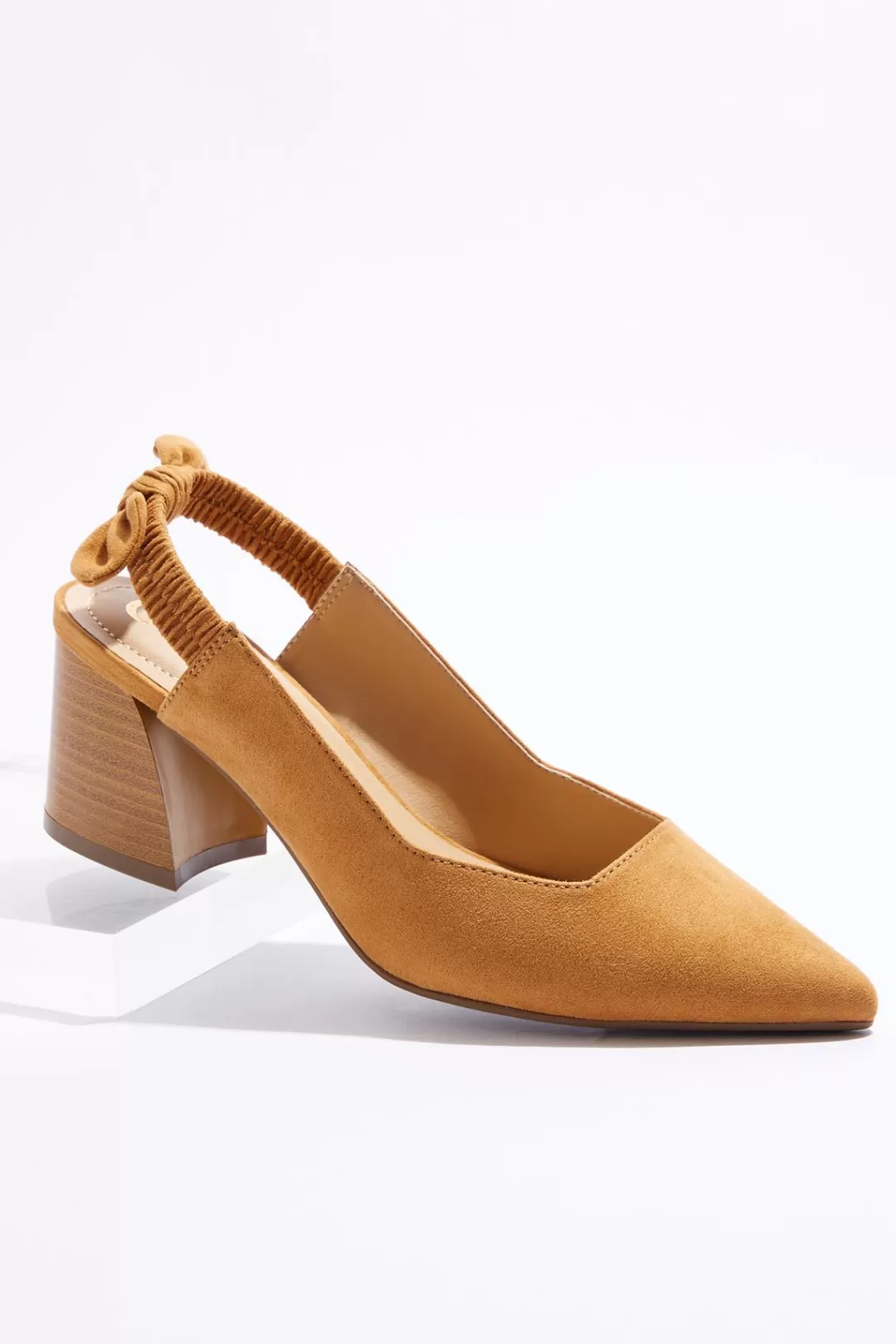 Cato Wide Width | Wide Width Bow Slingback Pumps