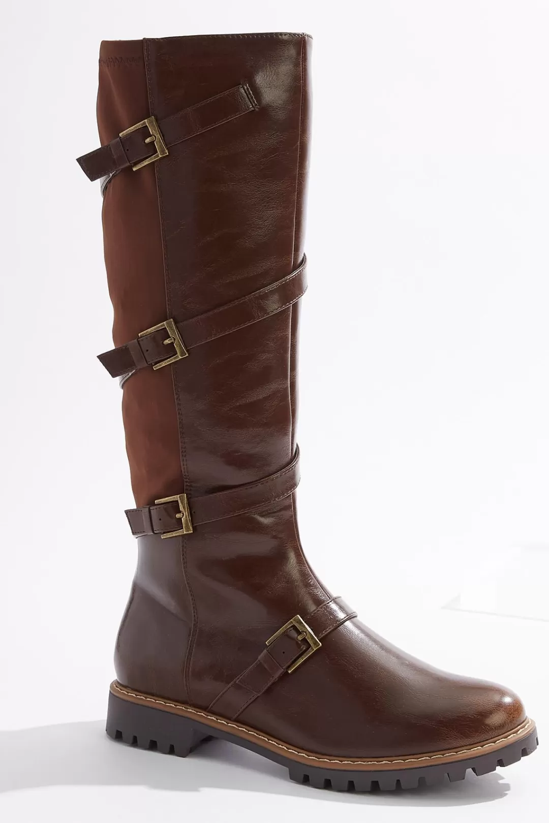 Cato Wide Width | Wide Width Multi Buckle Strap Riding Boots