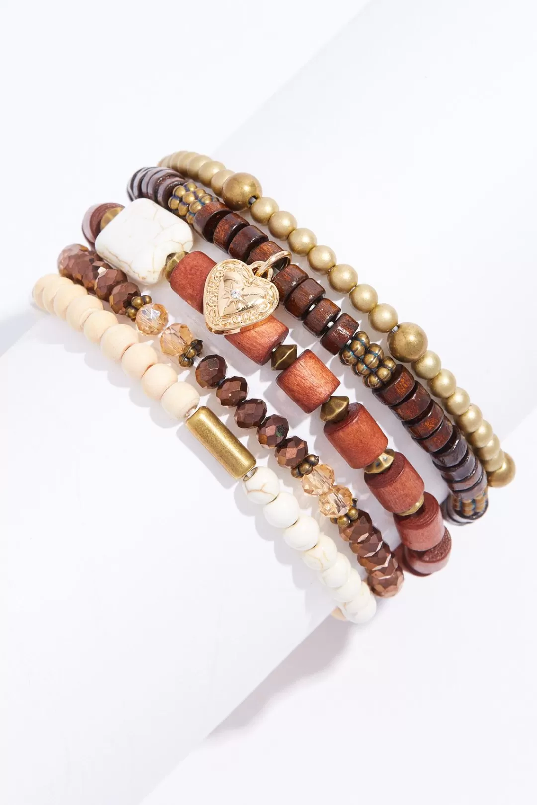 Cato Bracelets | Wood Multi Bracelet Set