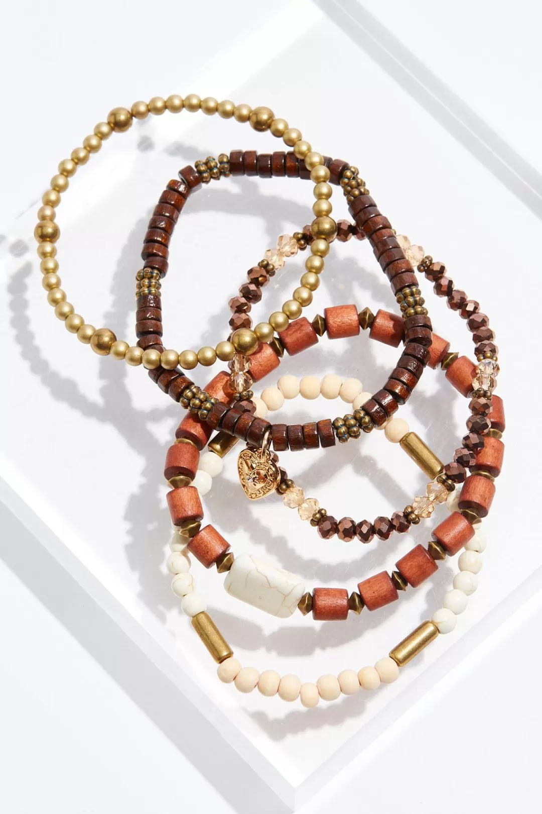 Cato Bracelets | Wood Multi Bracelet Set