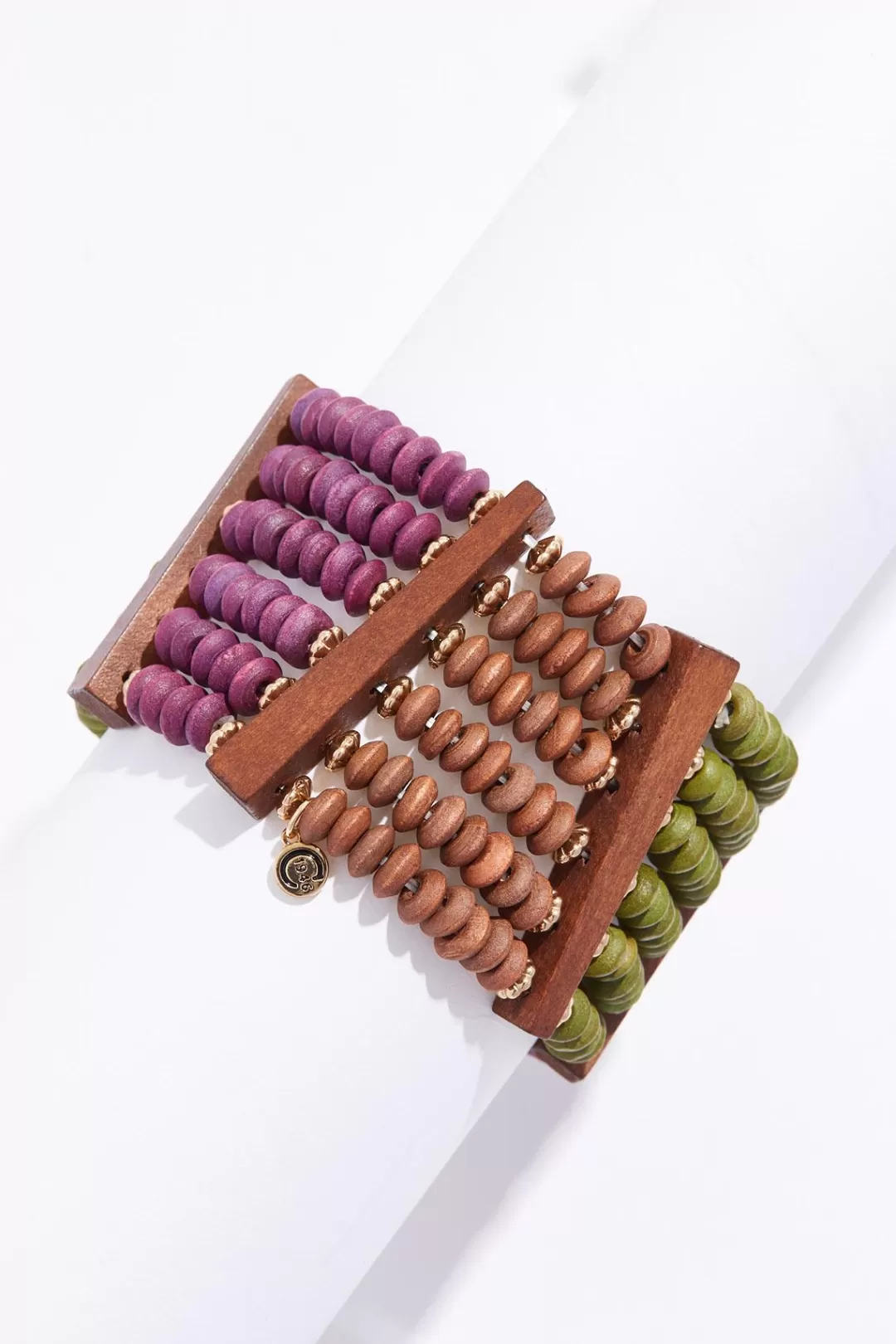 Cato Bracelets | Wood Row Stretch Bracelet