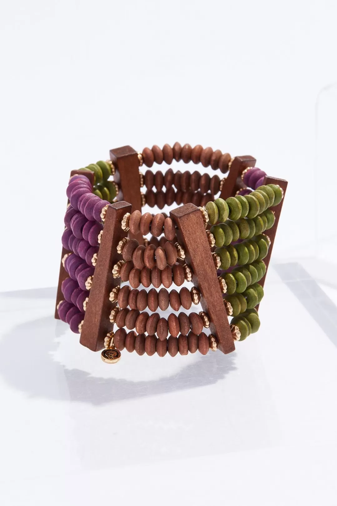 Cato Bracelets | Wood Row Stretch Bracelet