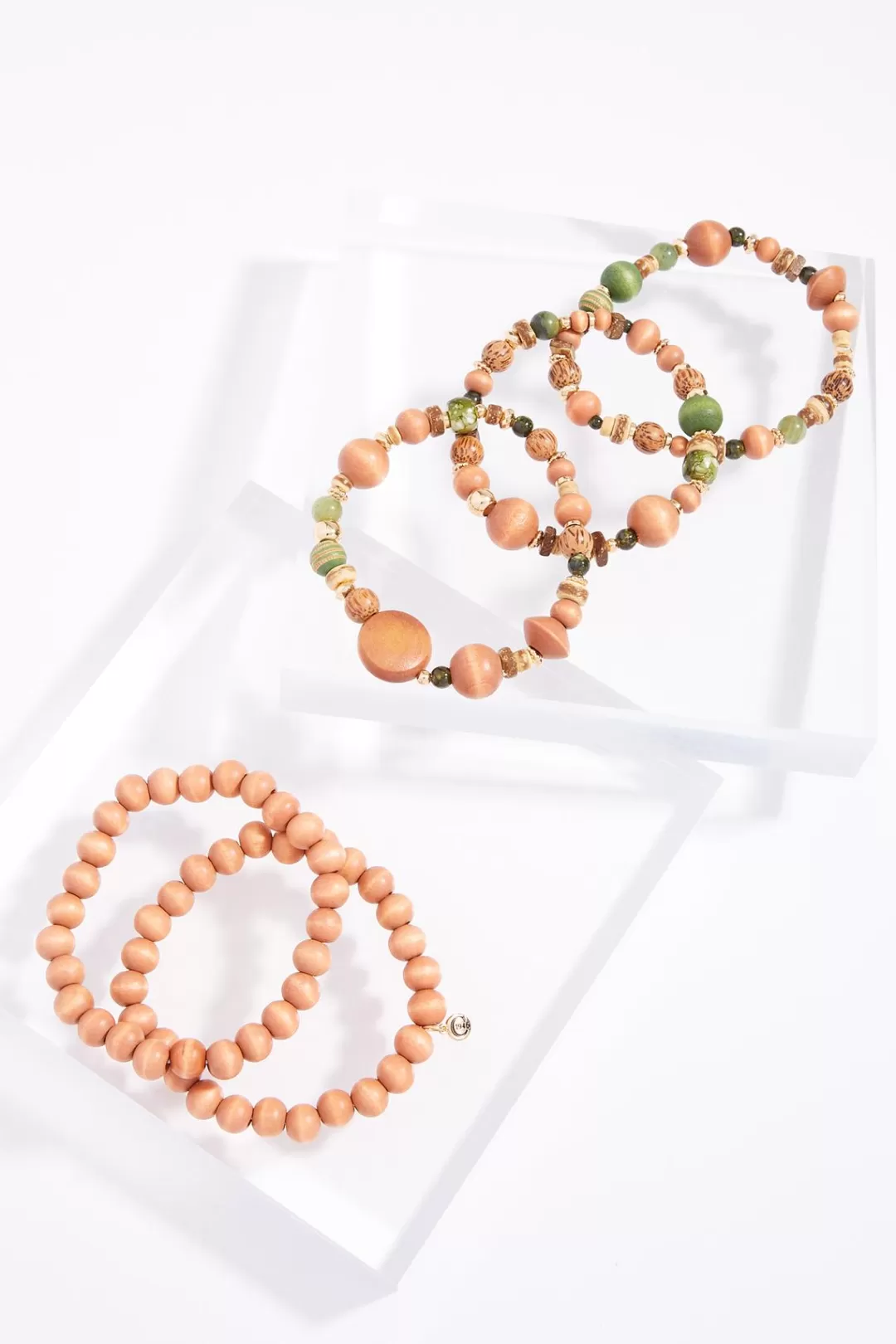 Cato Bracelets | Wood Multi Stretch Bracelet Set