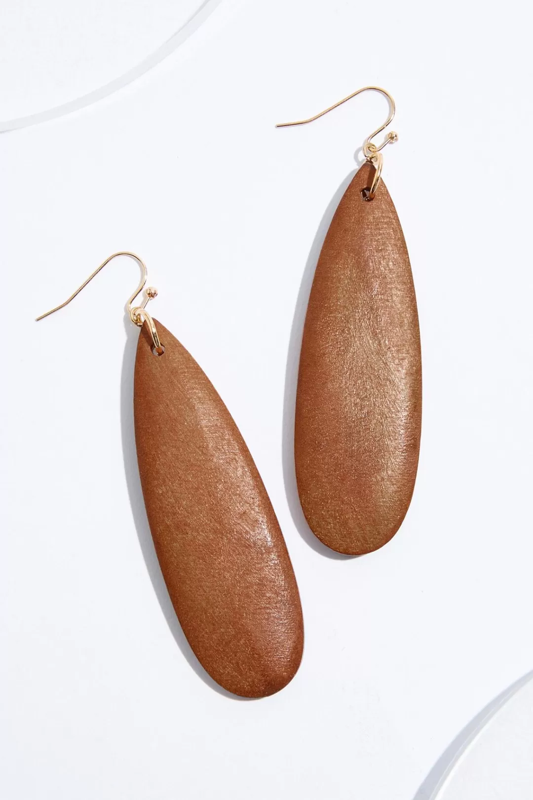 Cato Earrings | Wood Paddle Dangle Earrings