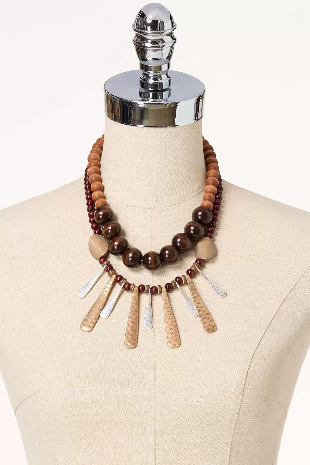 Cato Necklaces | Wood Statement Paddle Necklace